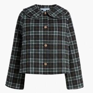 Hill House Black and White Plaid Blazer